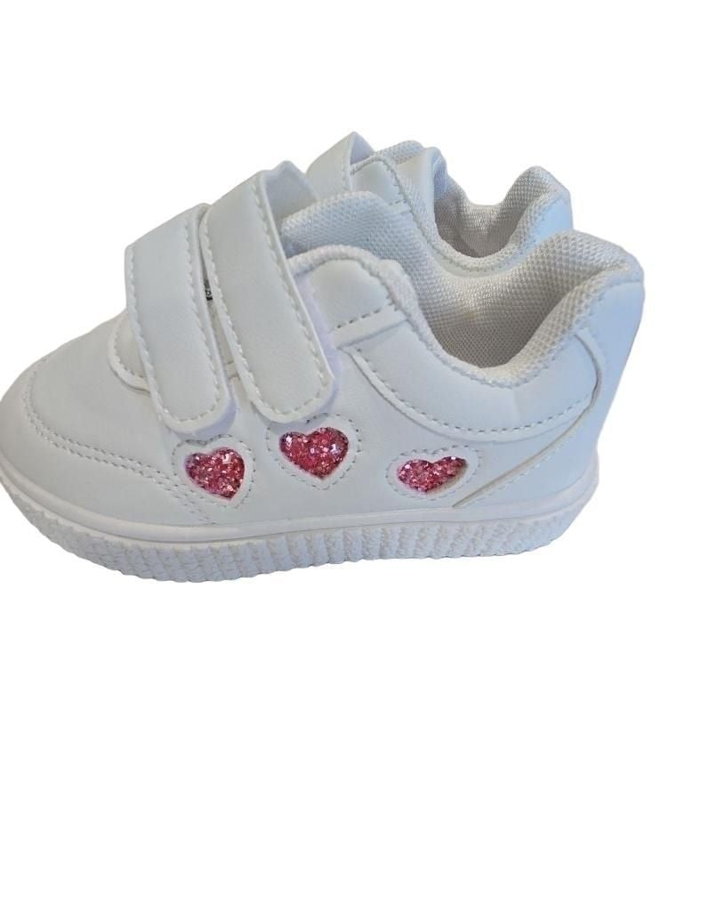 Kids Sneakers Size 9.5 toddler White 4