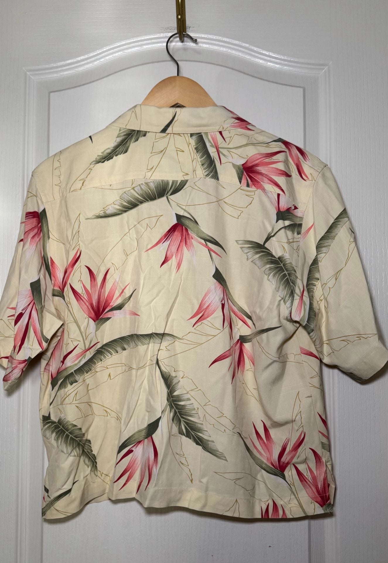 Tommy Bahama 100% Silk Bird of Paradise Floral Camp Shirt Women’s S 7