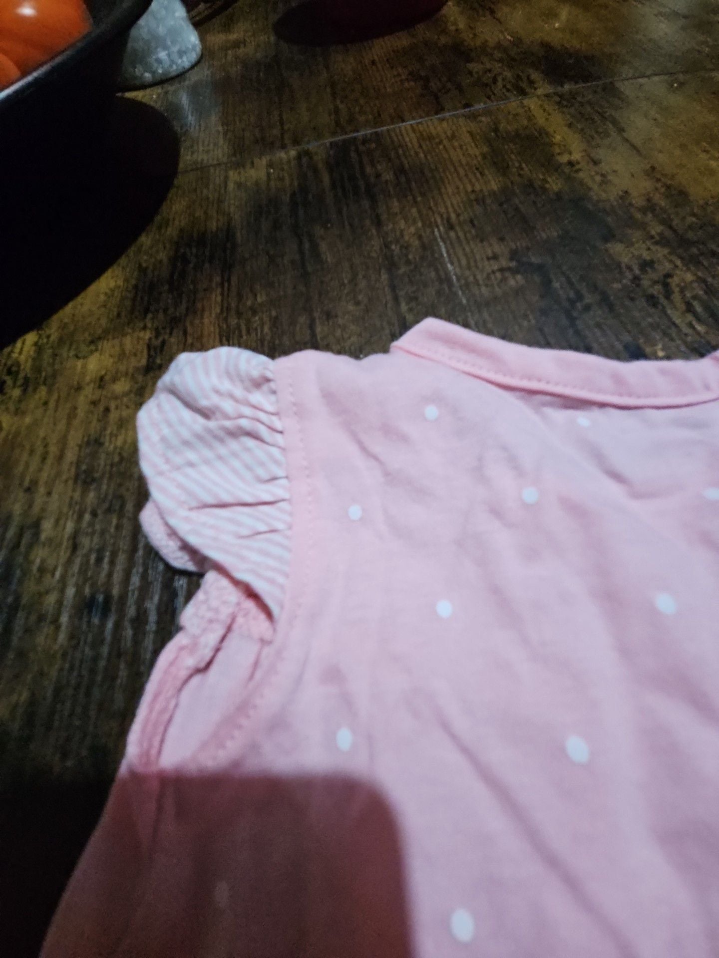 (518) Carter's Polka Dot Romper Size 3m Pink 11