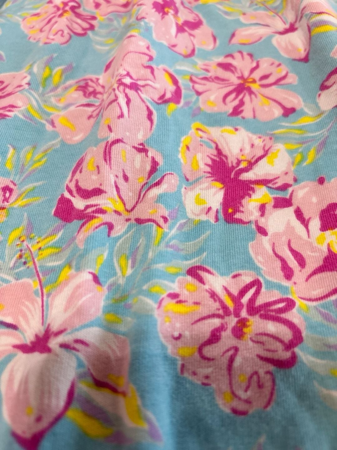 Simply Southern Floral Dress Size 3T Blue Pink 6