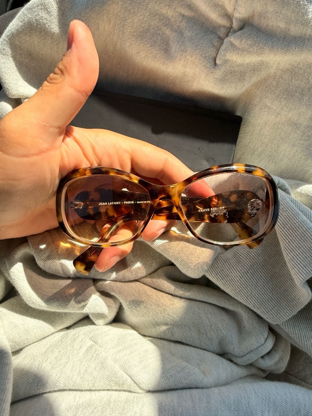 Jean Lafont Fauve 532 Sunglasses Tortoiseshell Oval Made in France prescription 6