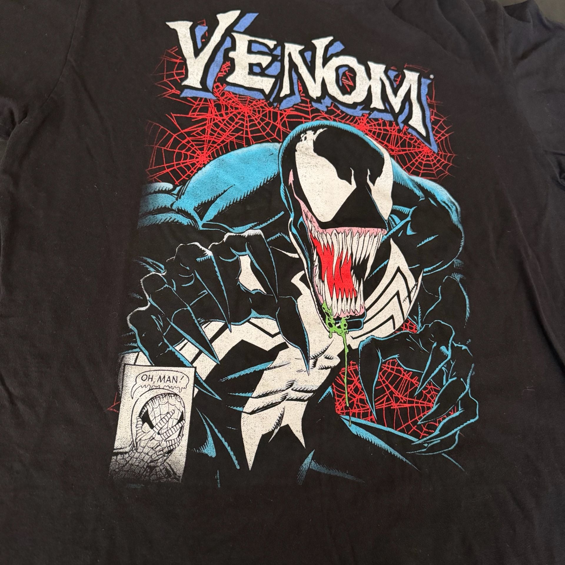 Marvel Venom Black Graphic T-Shirt Men’s Large Comic Tee 3