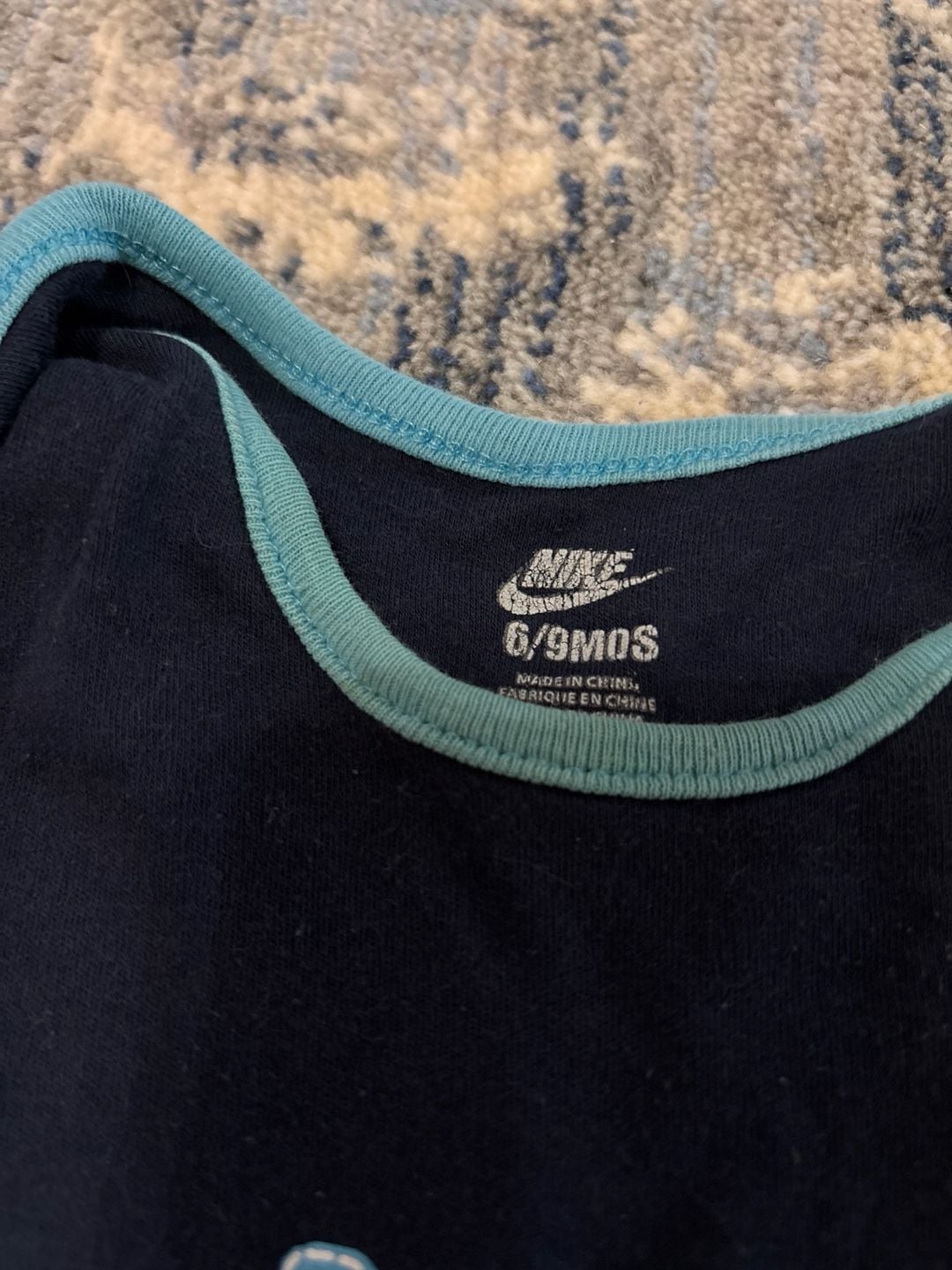 Nike Bodysuit Size 6/9Mos Blue 4
