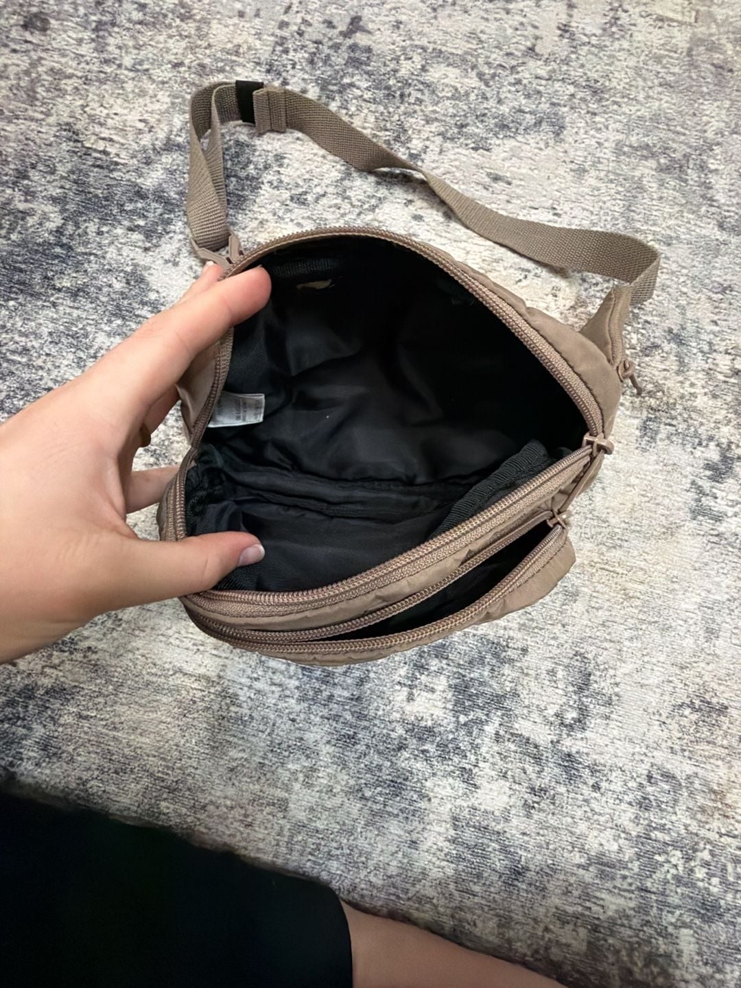 Adidas Core Waist Pack Fanny Pack Taupe Gold Logo 4