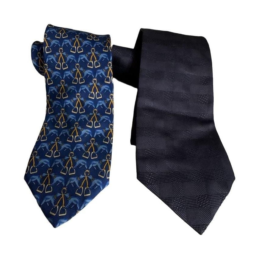 Brooks Brothers Silk Necktie Lot Of 2 EUC 58” 3