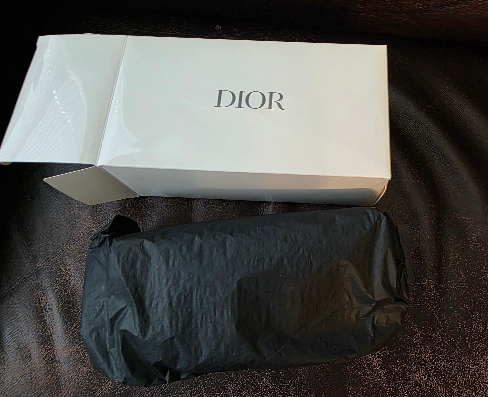 New Christian Dior Trousse Pouch Black Velvet Makeup Cosmetic Case 5