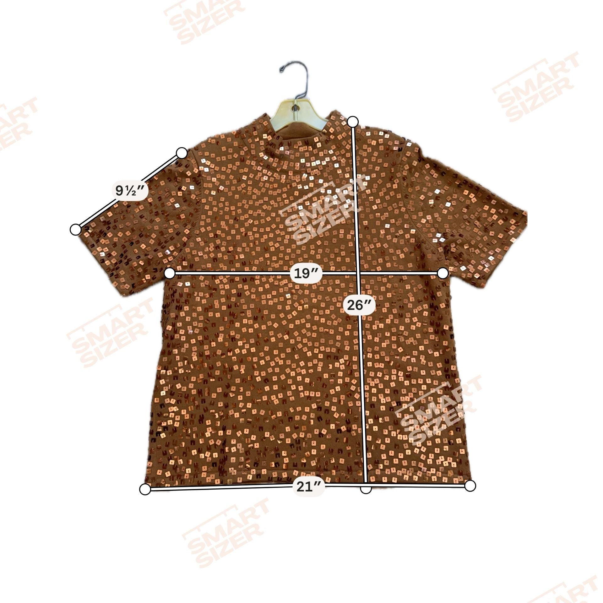 Linea By Louis Dell'Olio Sequin Top And Skirt Set Size L Brown 3