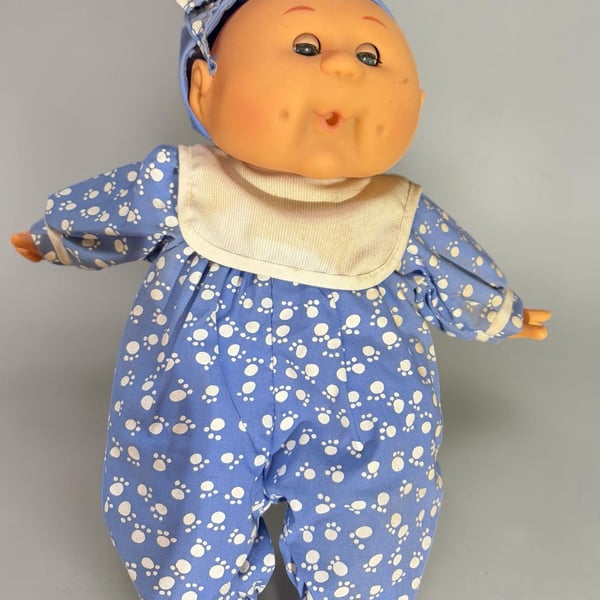 Uneeda Doll Baby Expressions Doll Blue Paw Print Outfit Vintage 1999