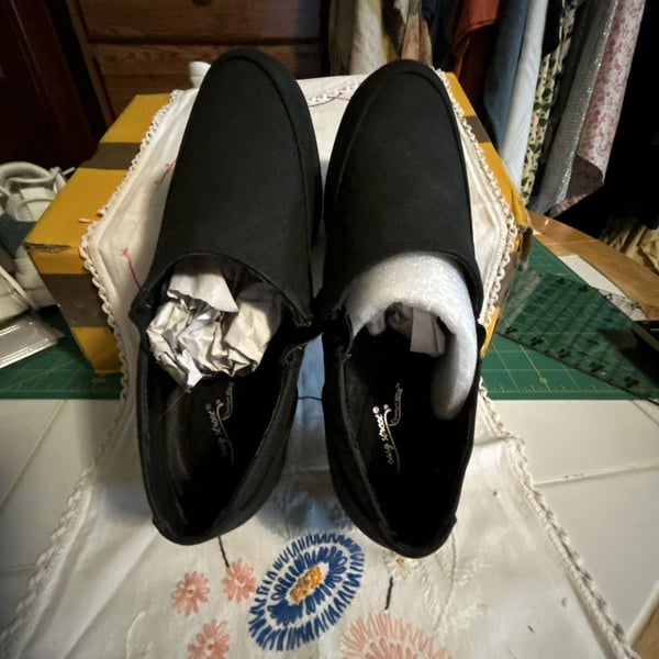 Easy Street Comfort Waves Black Slip-On Shoes