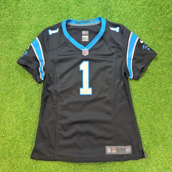 Nike Carolina Panthers Cam Newton 1 Jersey Size M Black On Field