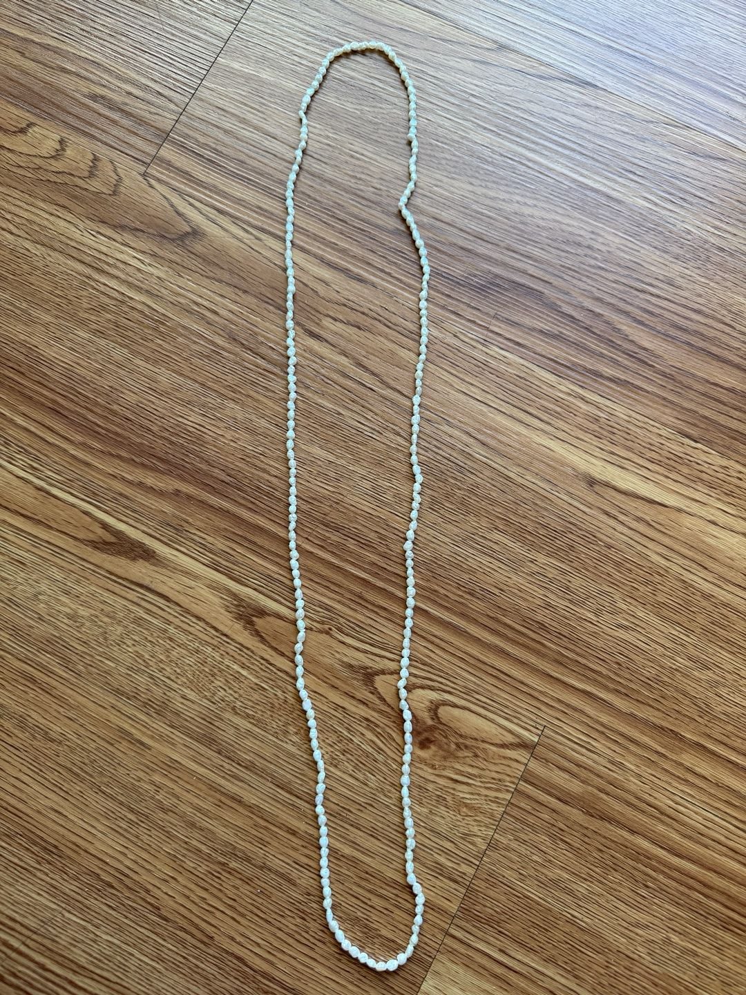 Freshwater Pearl Long Strand Necklace White 3