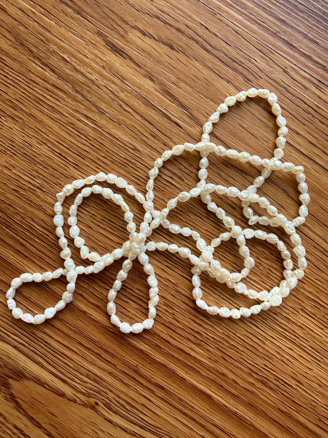 Freshwater Pearl Long Strand Necklace White 6