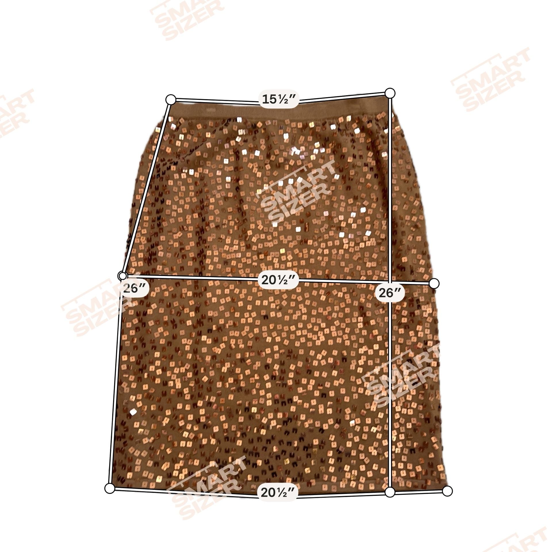 Linea By Louis Dell'Olio Sequin Top And Skirt Set Size L Brown 4