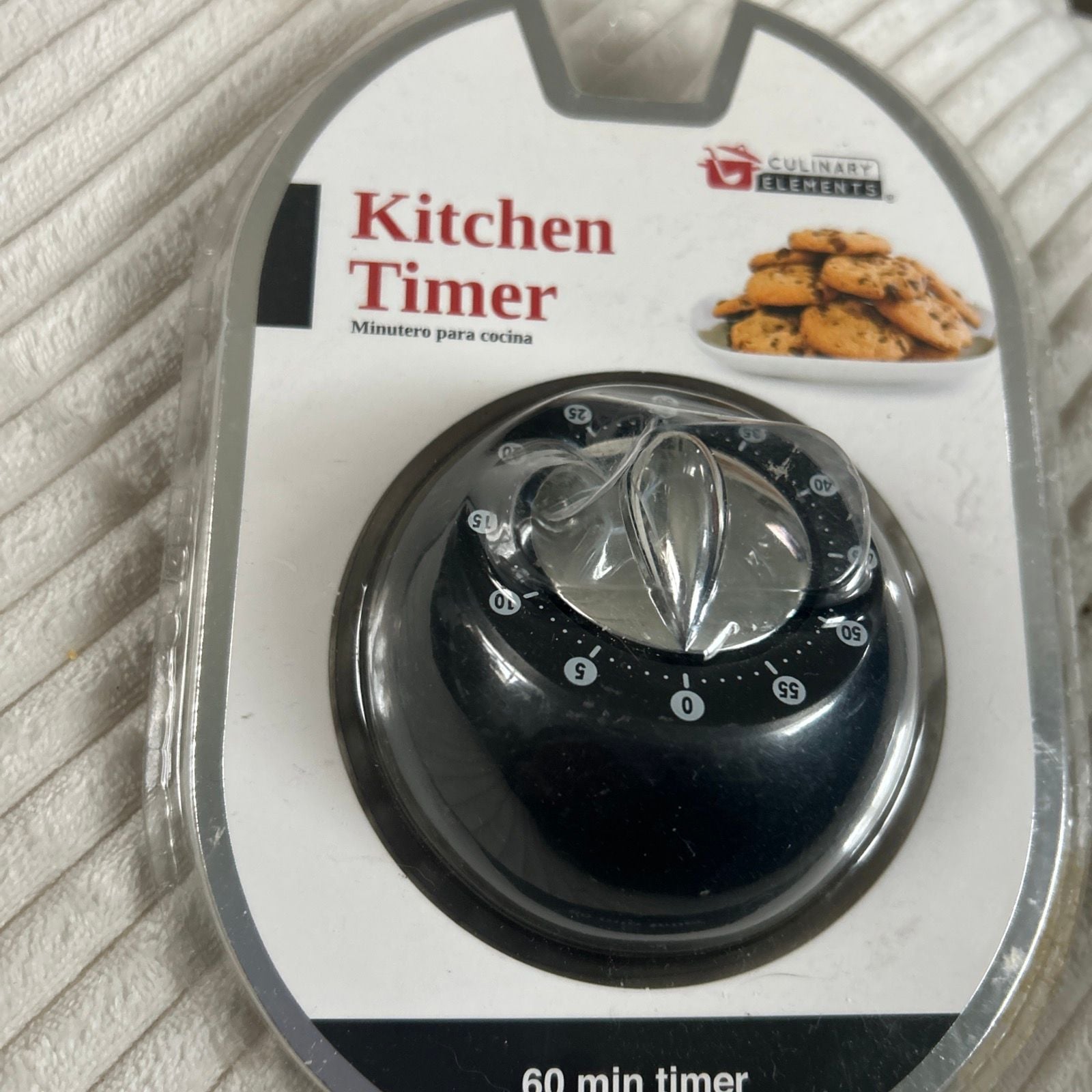 Culinary Elements 60 Min Kitchen Timer Black Mechanical 2