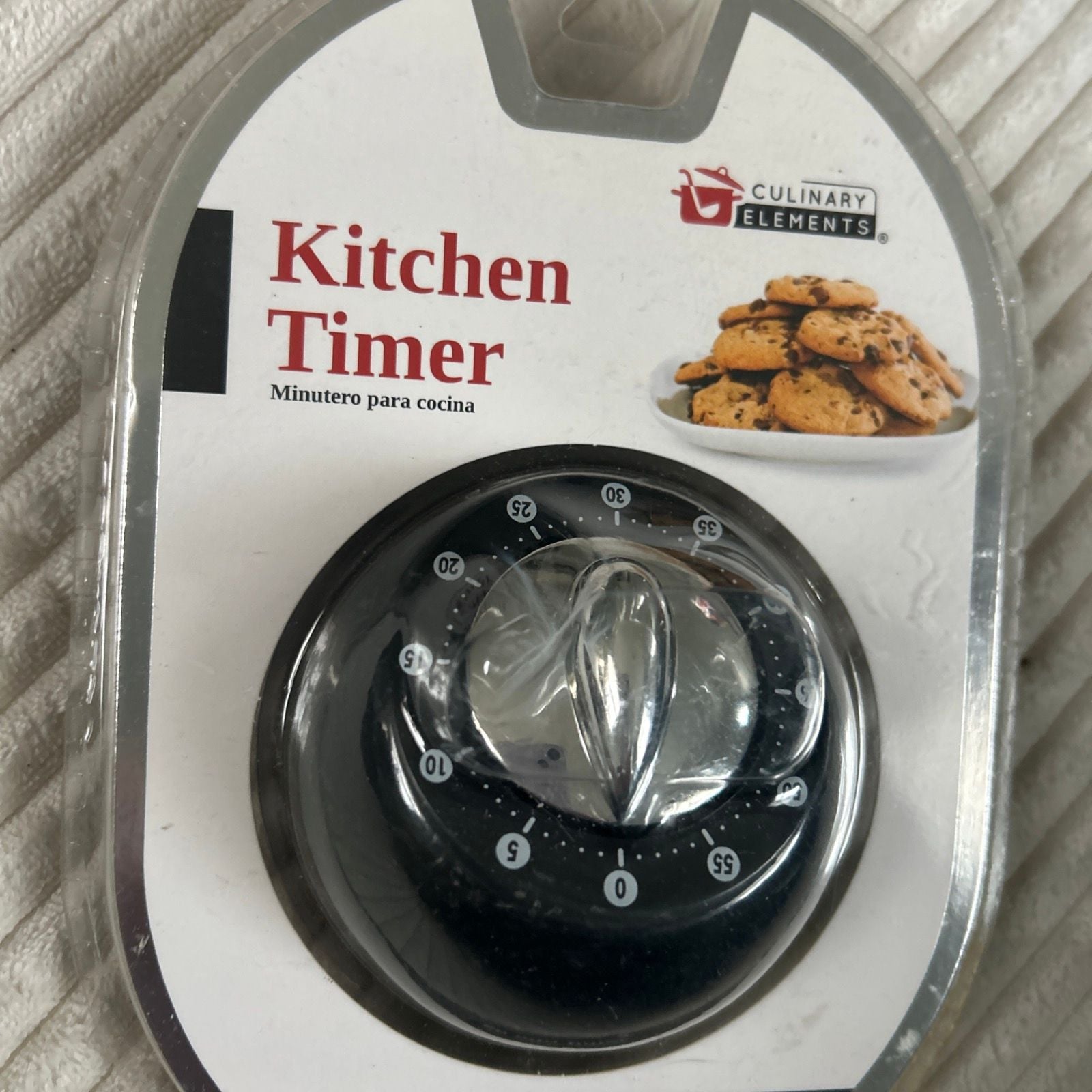 Culinary Elements 60 Min Kitchen Timer Black Mechanical 3