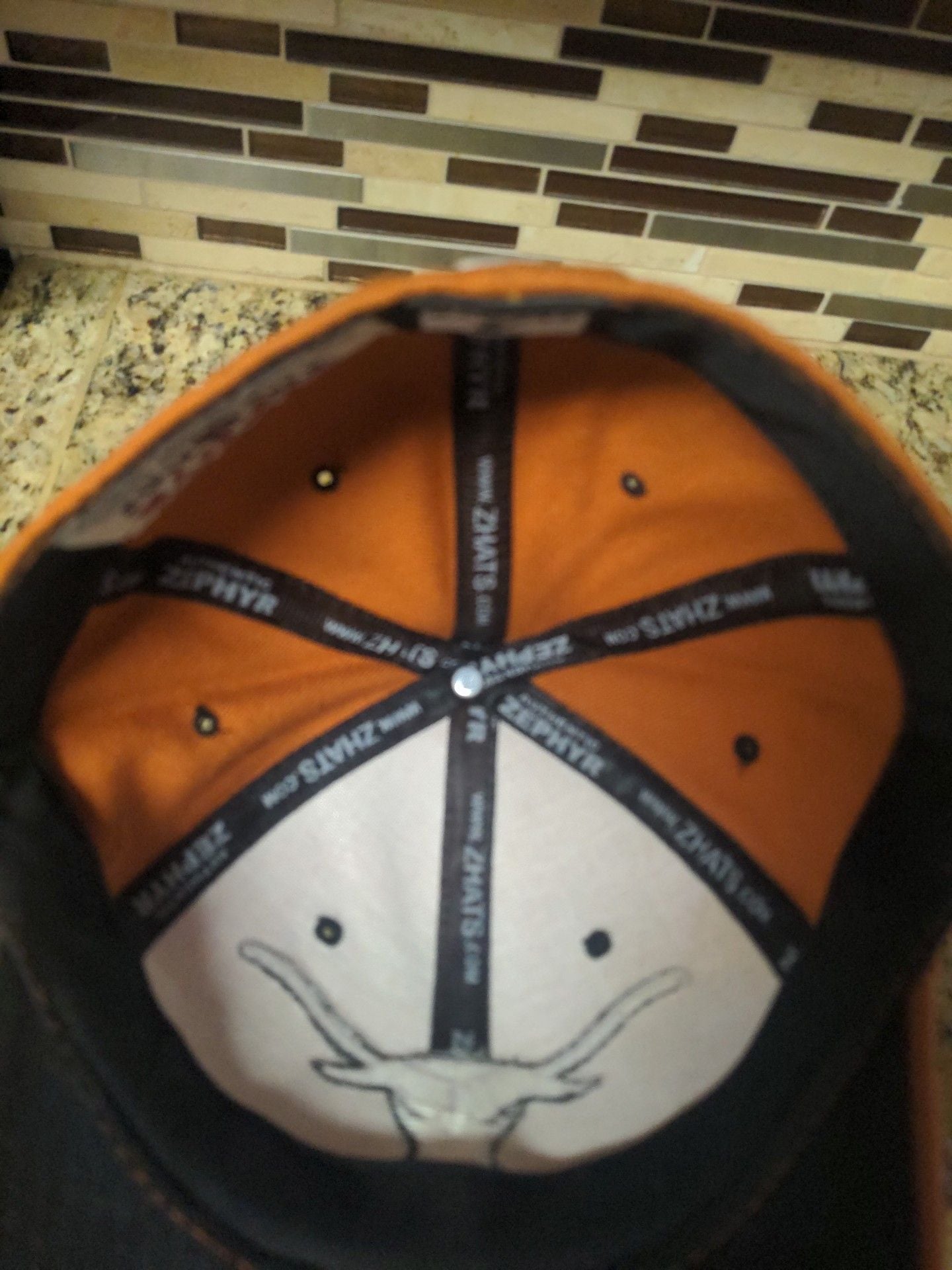 Zephyr Texas Longhorns Hat Size 7 Burnt Orange Fitted NCAA 4
