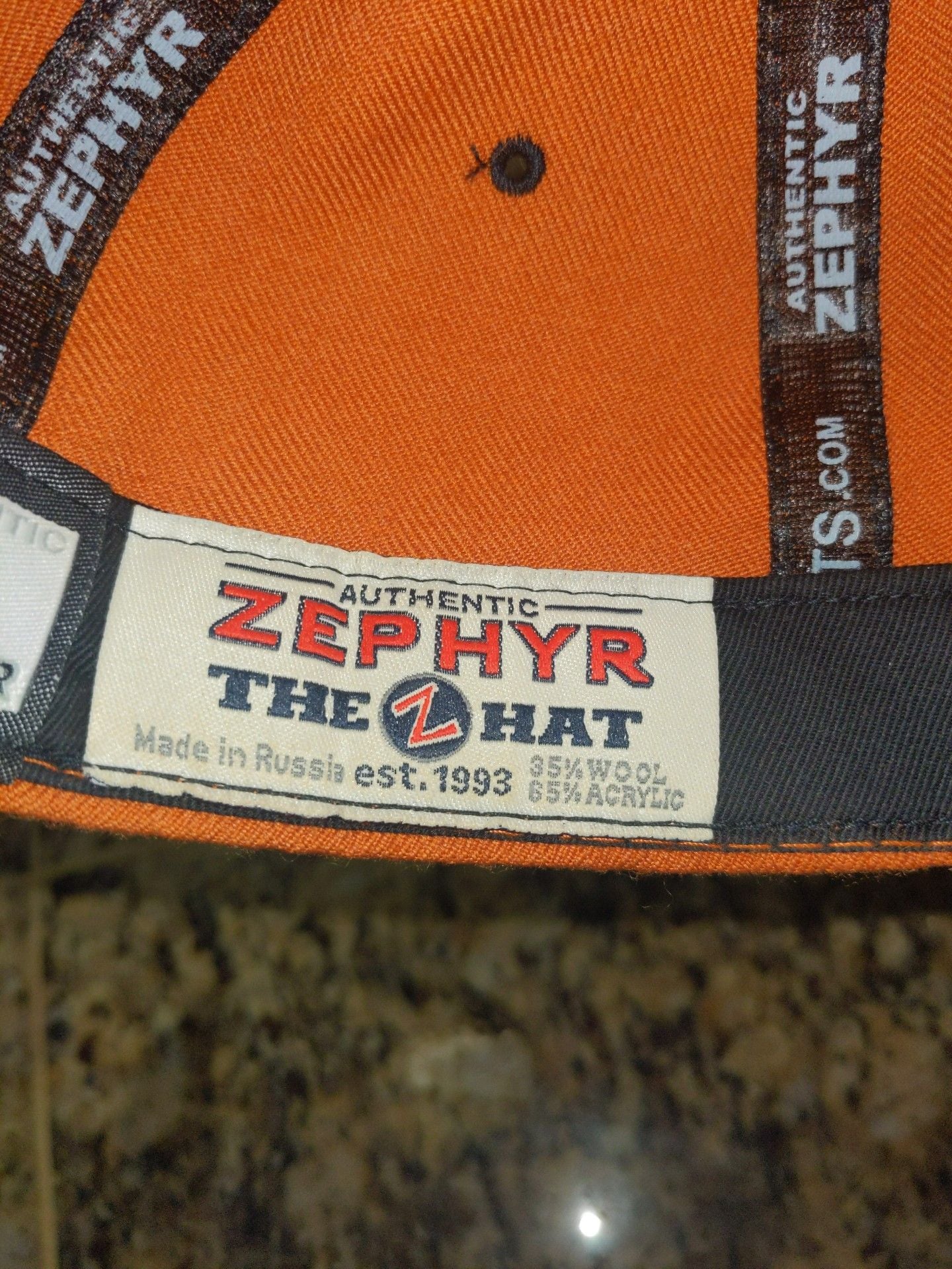 Zephyr Texas Longhorns Hat Size 7 Burnt Orange Fitted NCAA 5