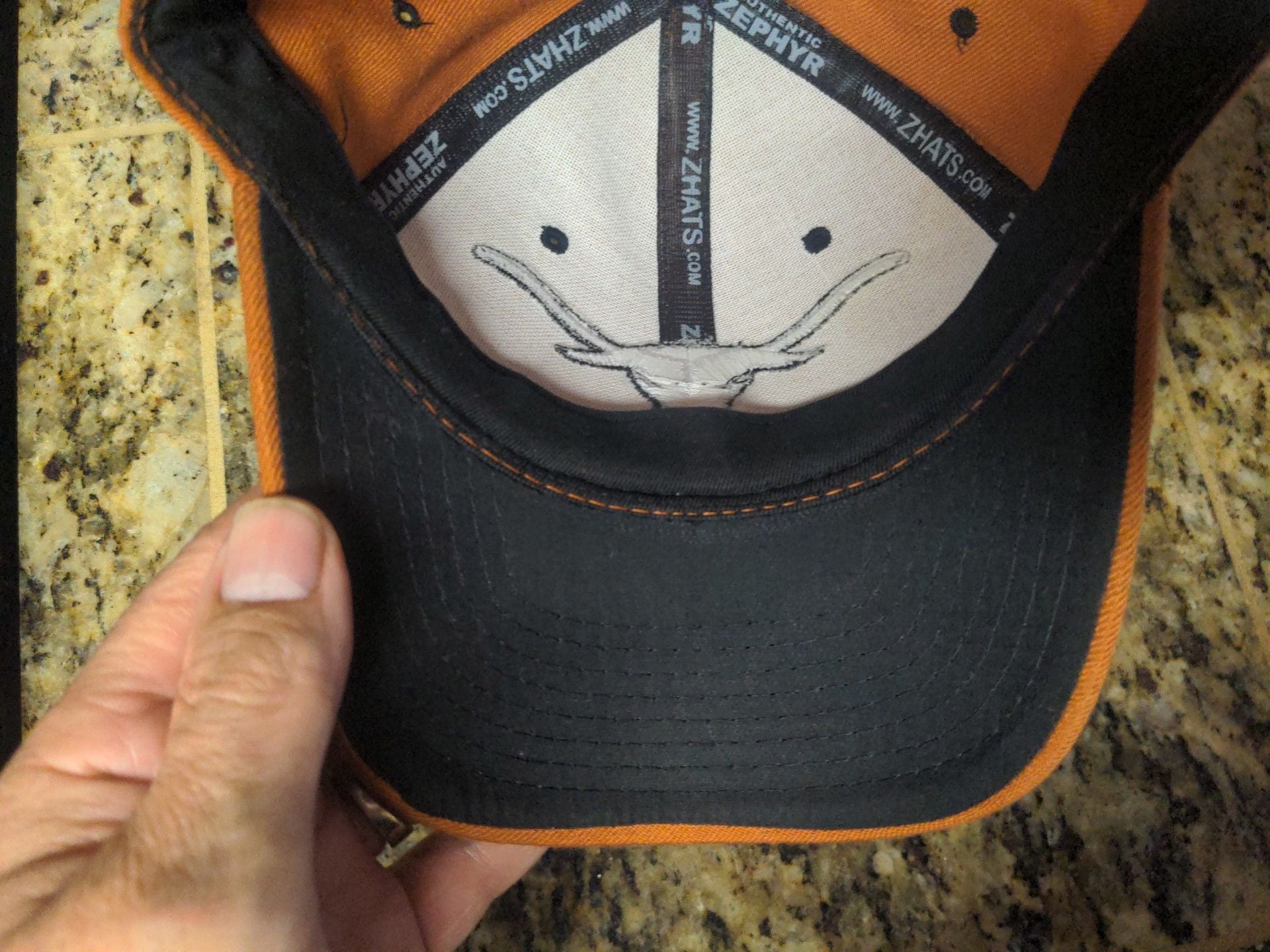 Zephyr Texas Longhorns Hat Size 7 Burnt Orange Fitted NCAA 7