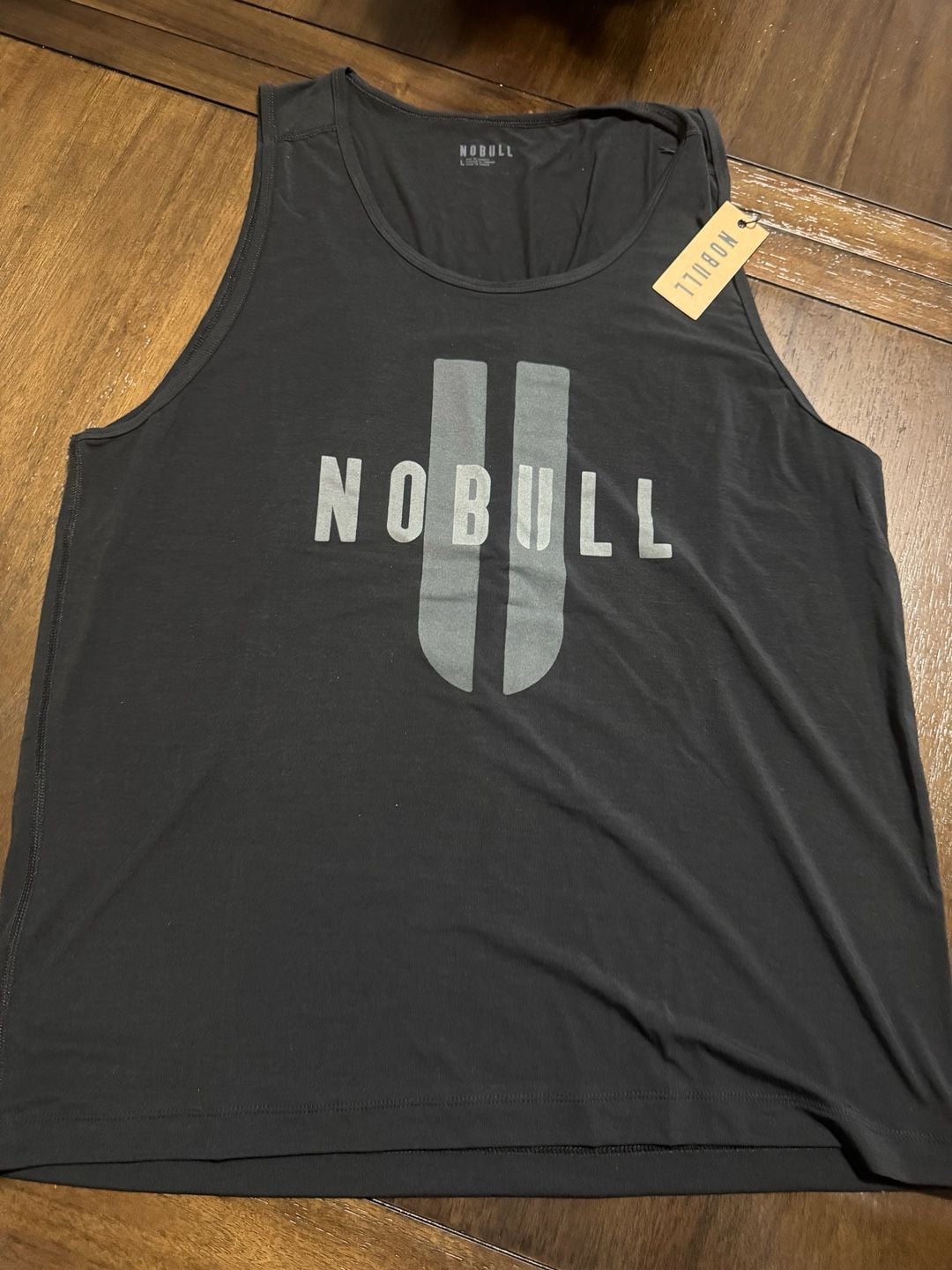 Nobull Tank Top Size L Black Graphic Athletic 2