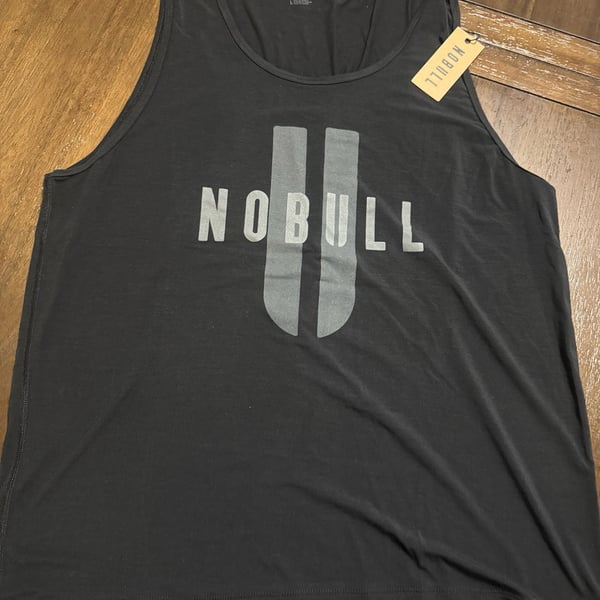 Nobull Tank Top Size L Black Graphic Athletic
