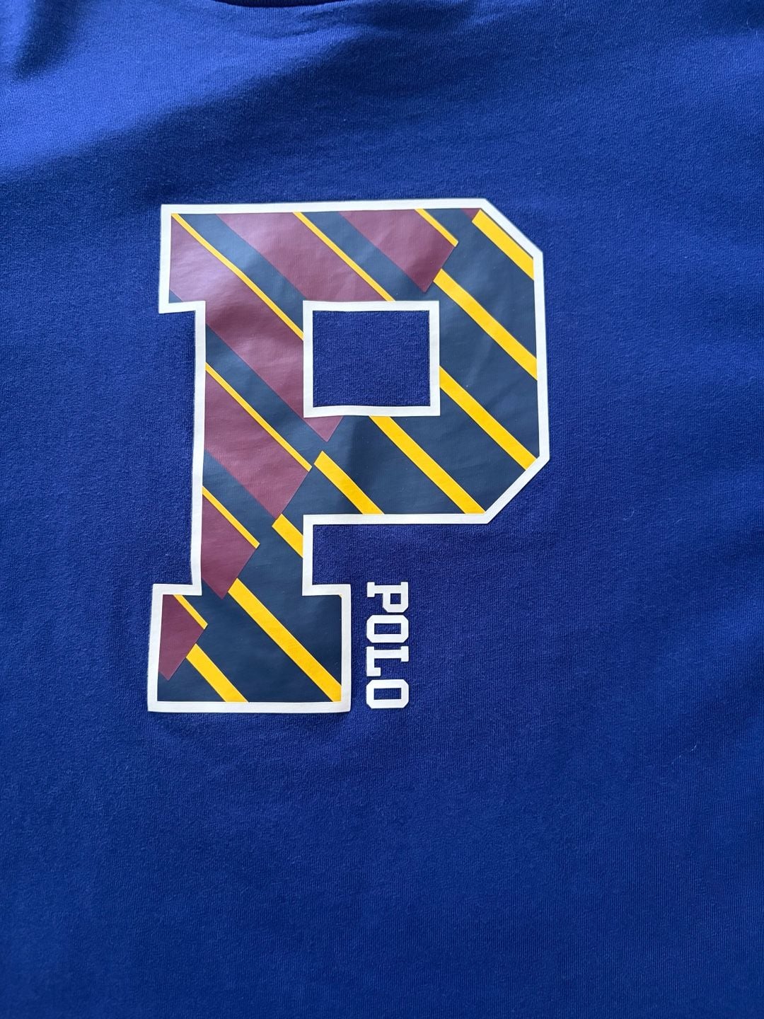 Polo Ralph Lauren Blue P-Patch Graphic T-Shirt Boys Size 18 3