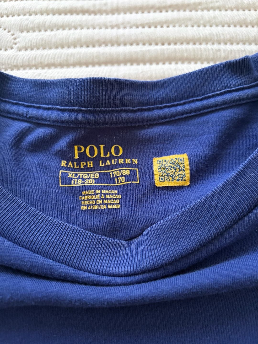 Polo Ralph Lauren Blue P-Patch Graphic T-Shirt Boys Size 18 4