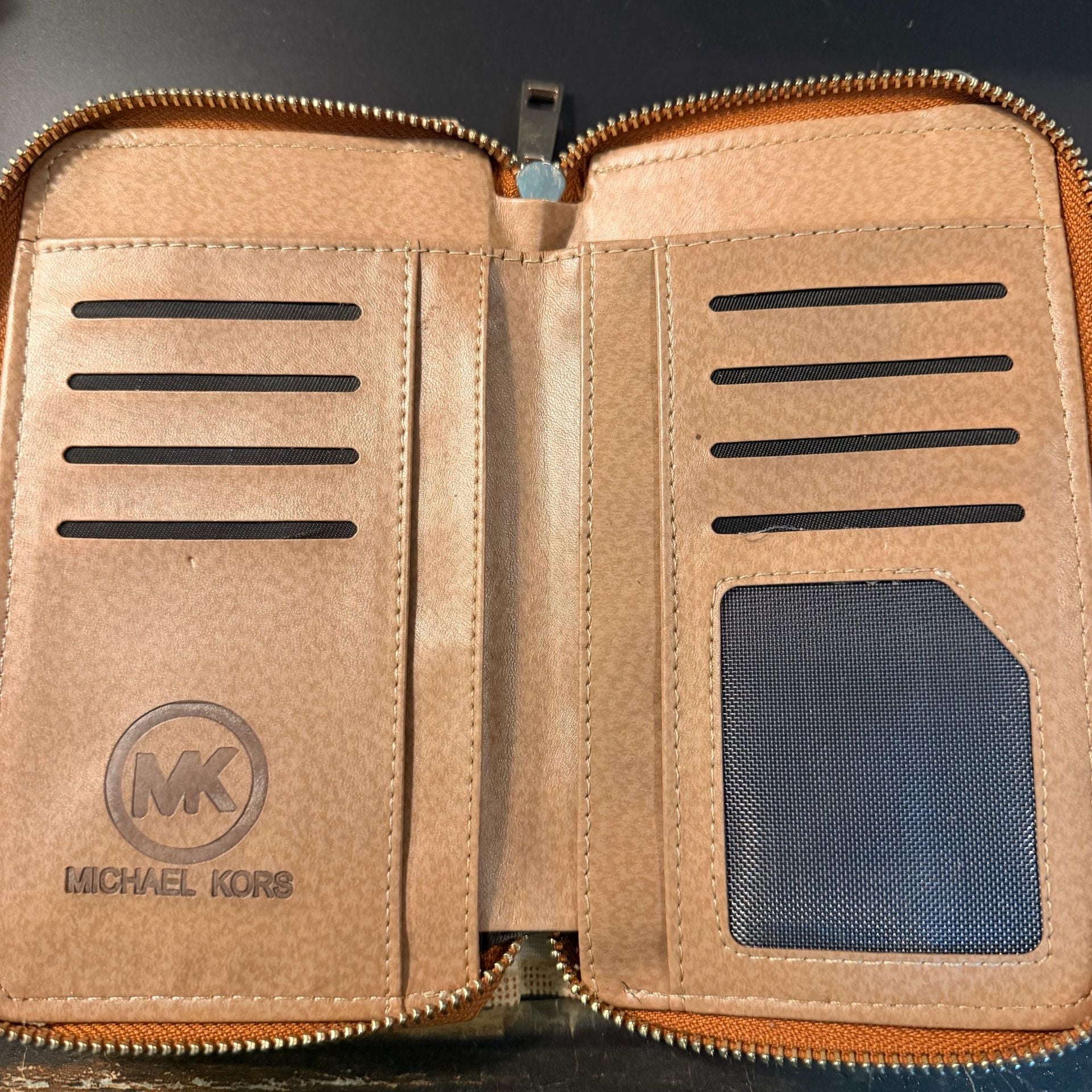 Michael Kors Monogram Phone Wallet Crossbody Bag ID Holder 4