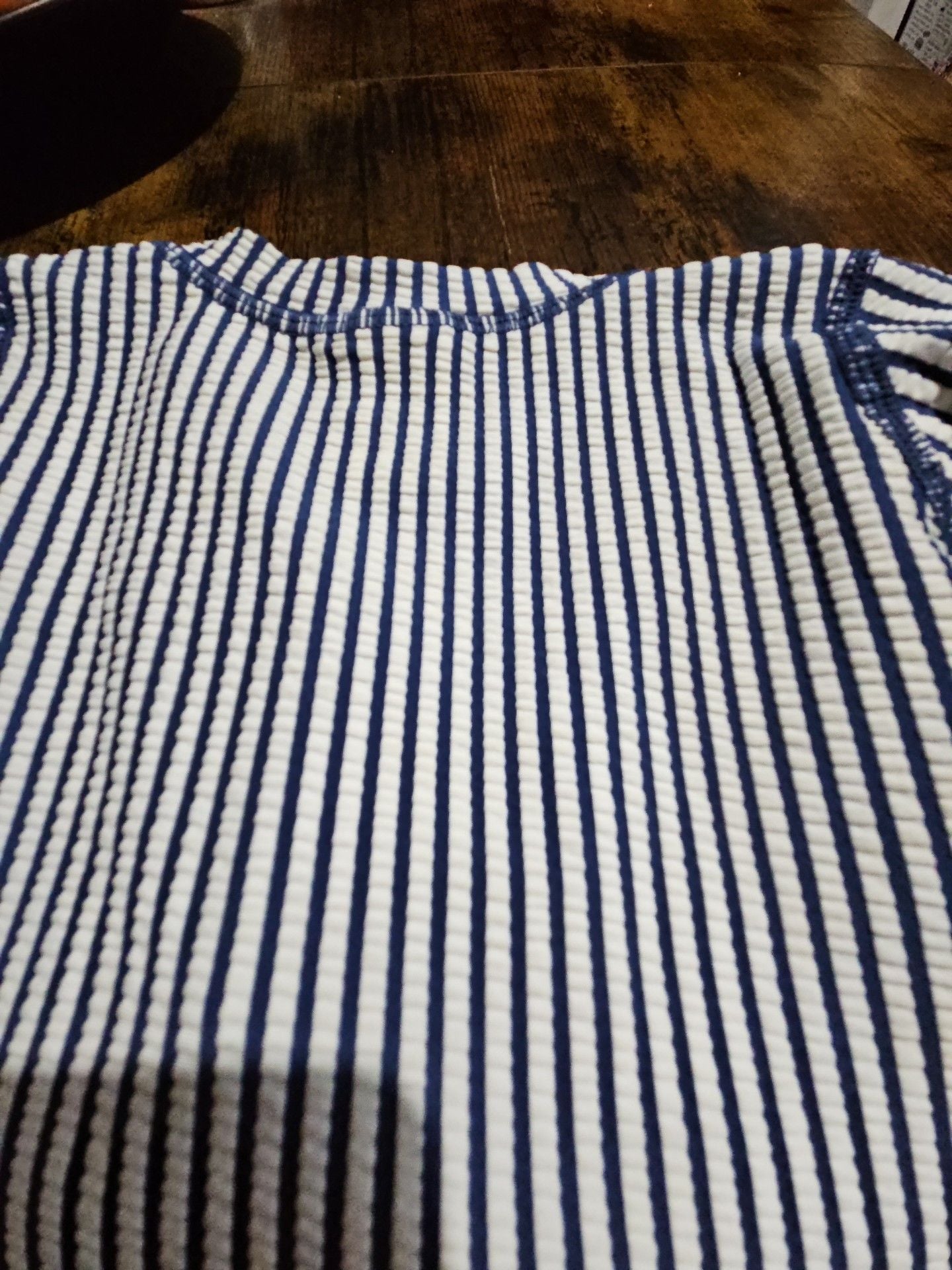 (509) RuggedButts Blue Striped Rash Guard 6-12M 8