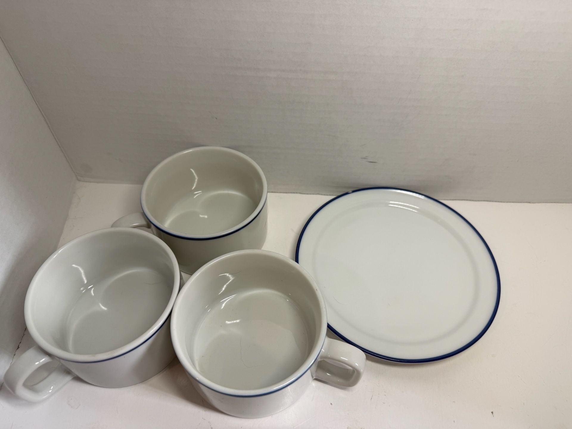 American Airlines Coffee Cup Saucer Set 3 Mugs 1 Saucer Vintage Japan 5