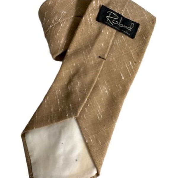 Roland Tan Textured Neck Tie 58”