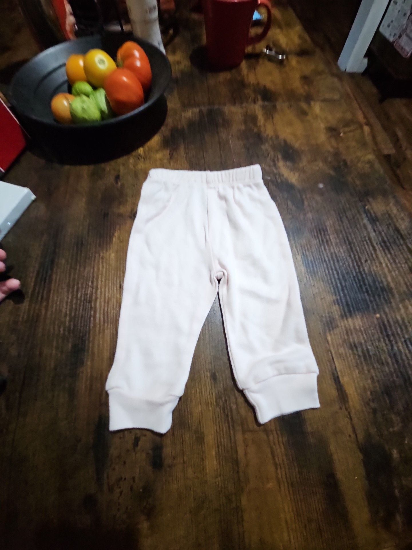 (520) Le Top Bebe Pants Size 0-3M Pink Velour 2