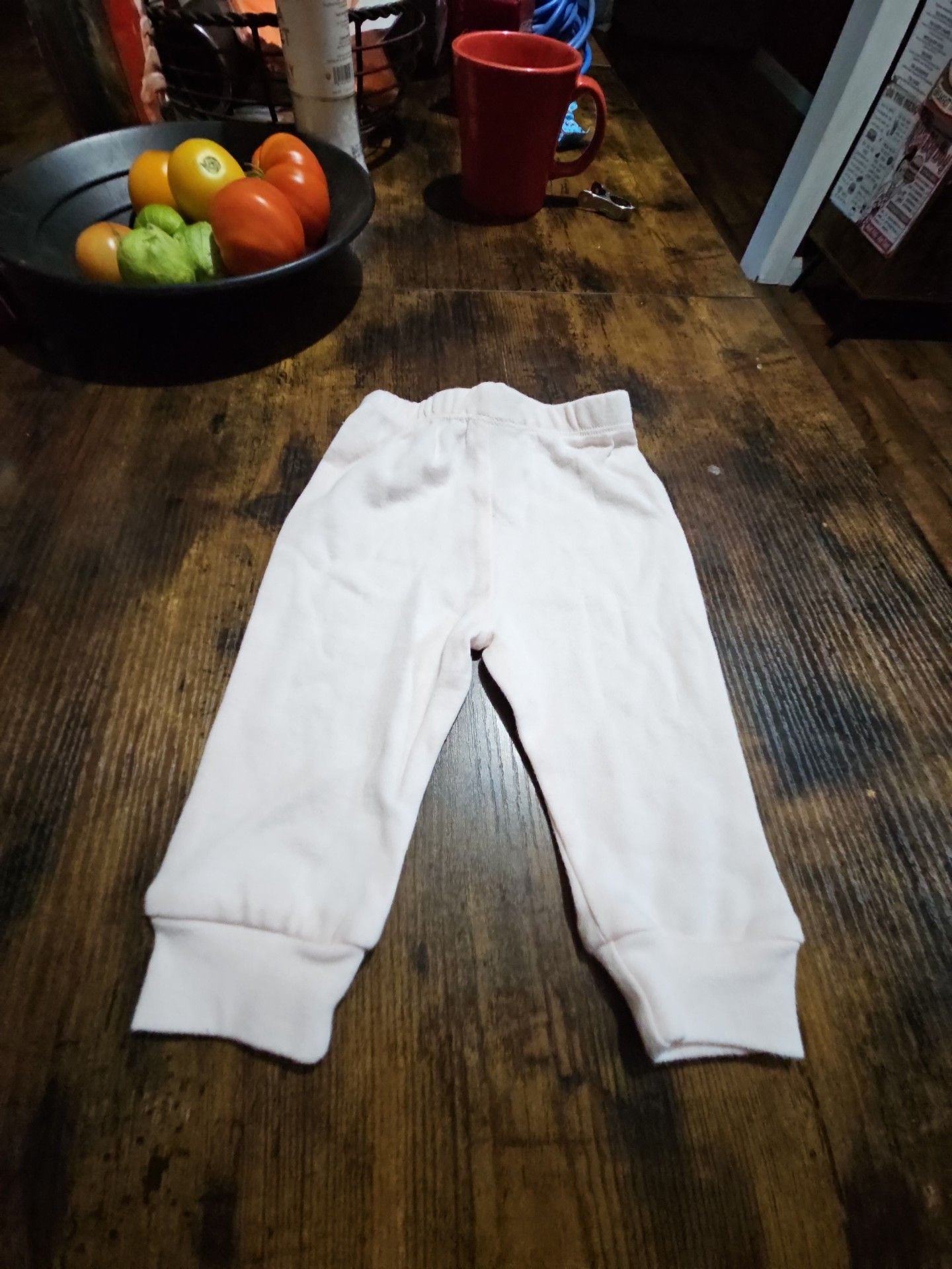 (520) Le Top Bebe Pants Size 0-3M Pink Velour 4