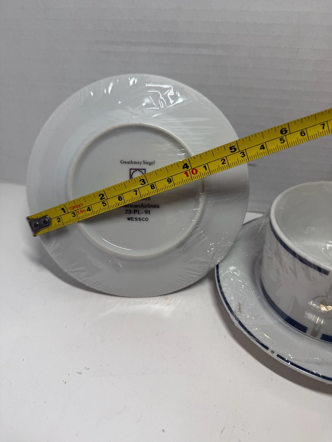 Swid Powell American Airlines Gwathmey Siegel Cup Saucer Set Vintage 3