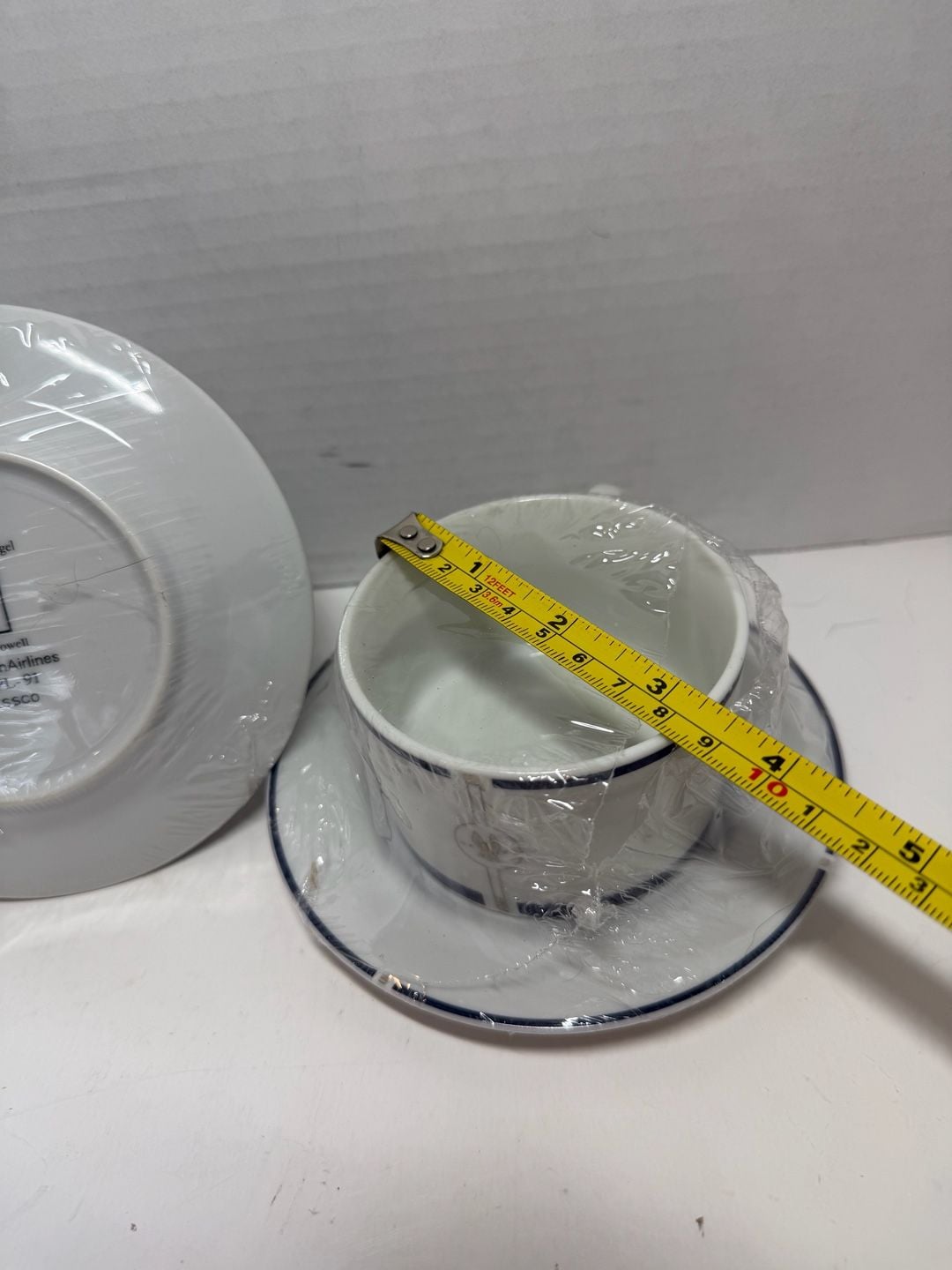 Swid Powell American Airlines Gwathmey Siegel Cup Saucer Set Vintage 4