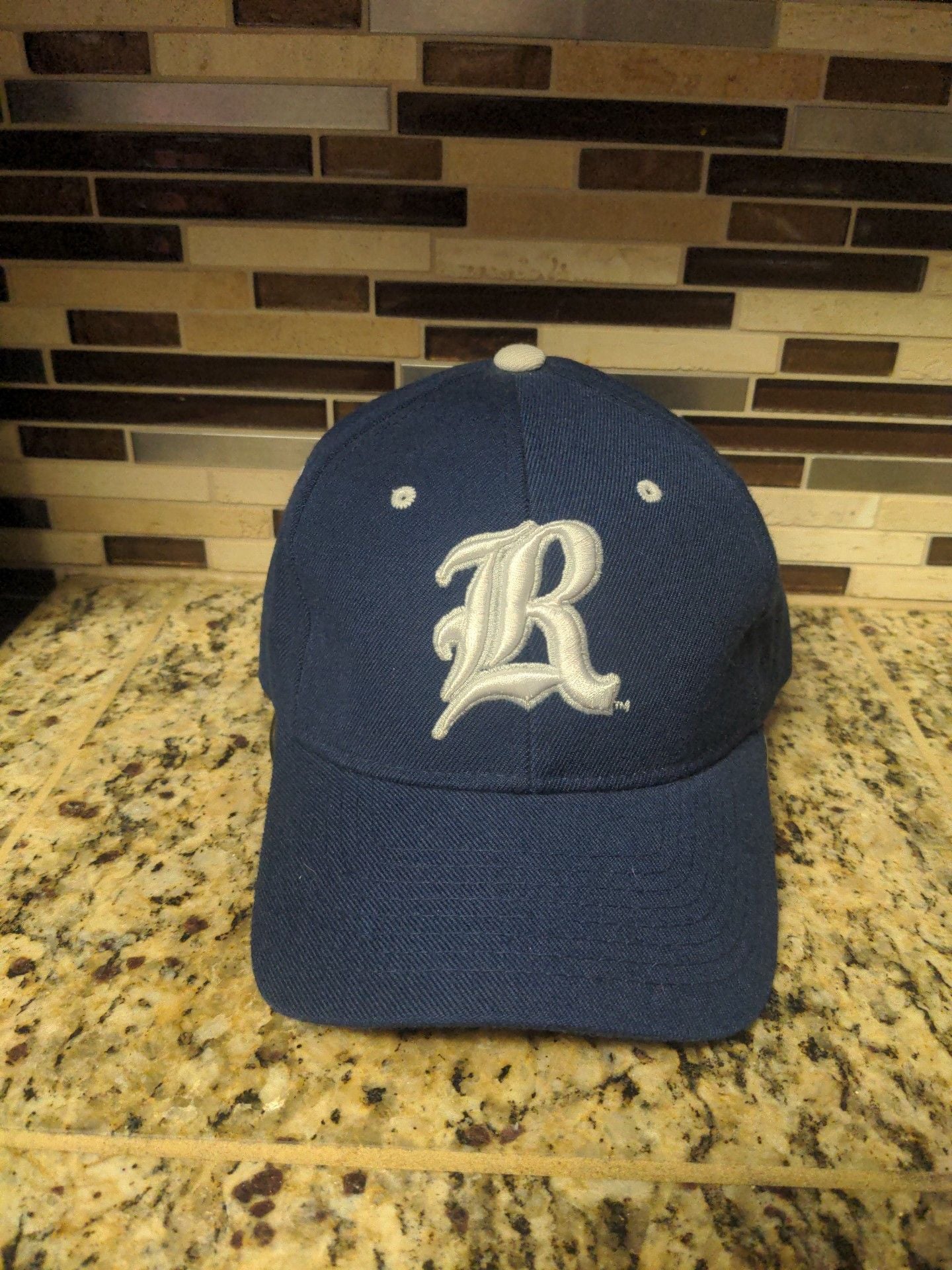 Zephyr Rice Owls Baseball Hat Size 7 Navy Blue 2