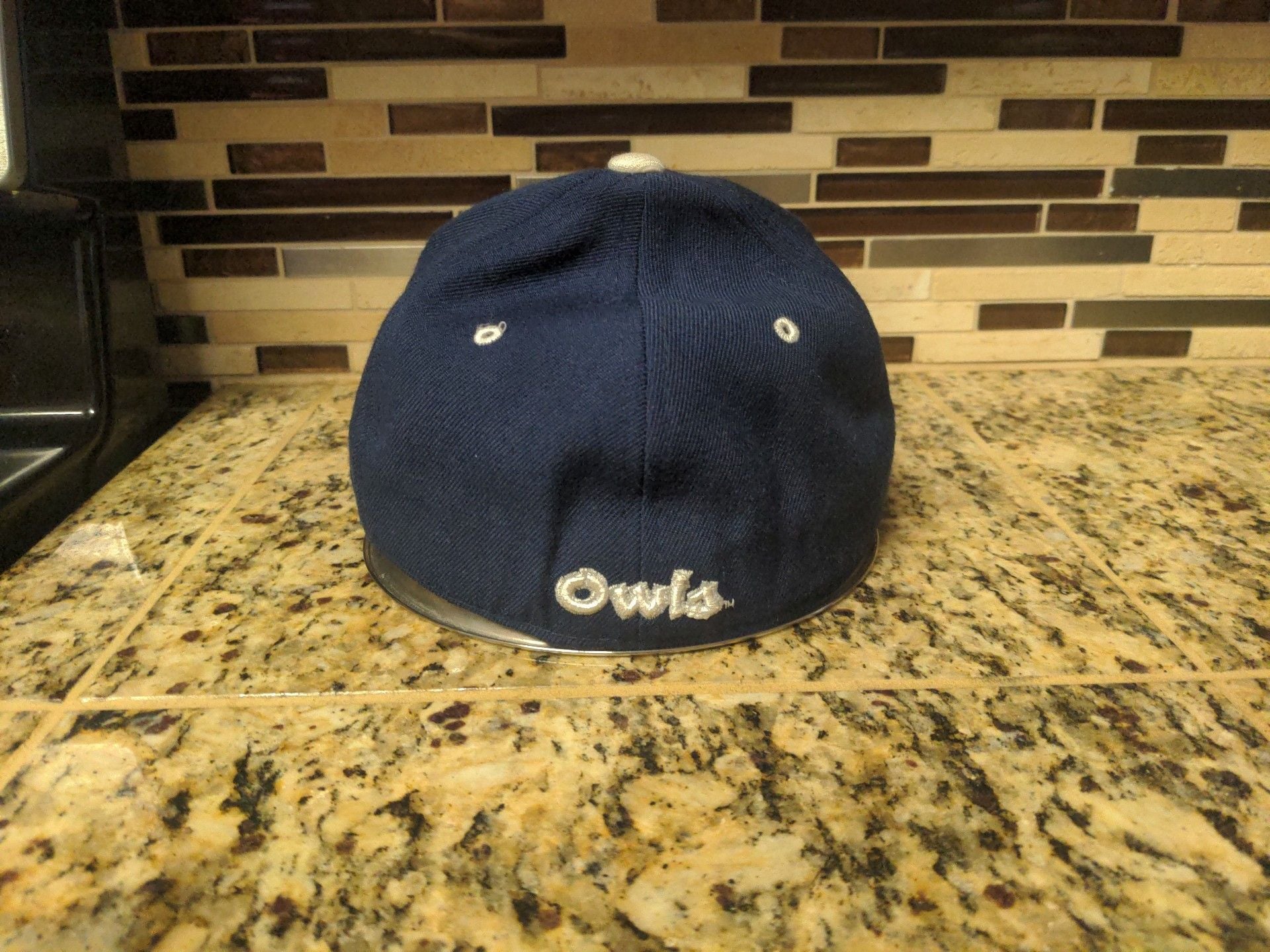 Zephyr Rice Owls Baseball Hat Size 7 Navy Blue 3