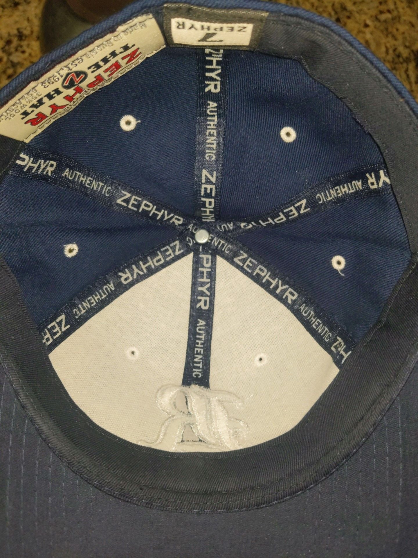Zephyr Rice Owls Baseball Hat Size 7 Navy Blue 4