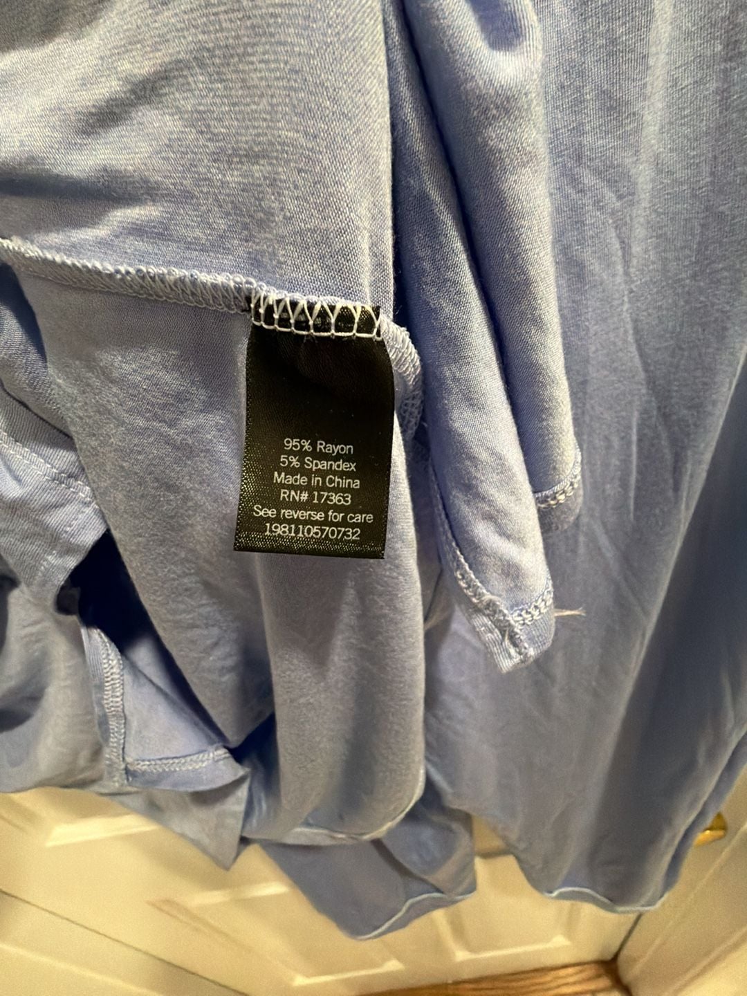 NWT Simply Vera Pajama Set Sz XL Blue Modal Notch Collar $55 4