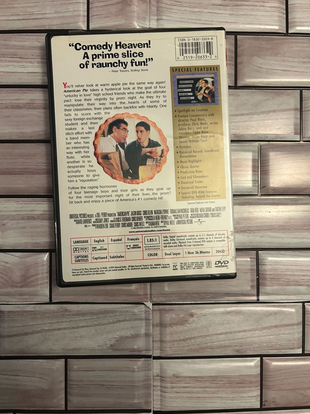 Universal American Pie Collector's Edition Widescreen DVD 2