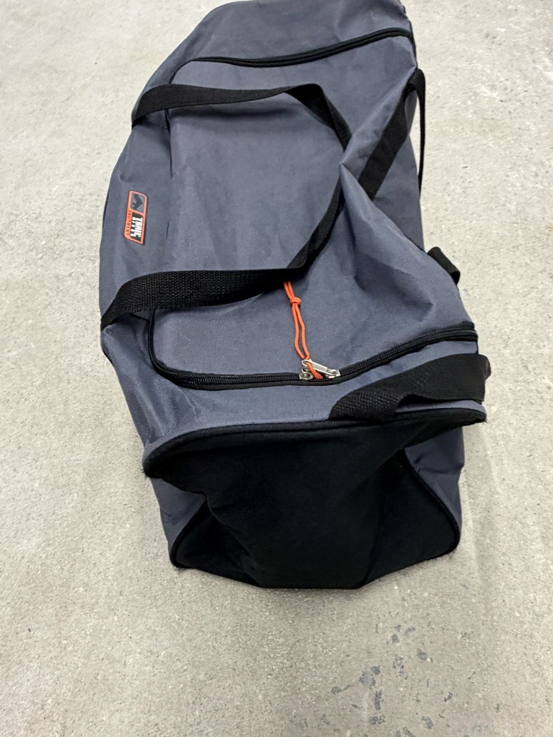 Trail Equipment Duffel Bag Gray Black Travel Gym Sports 4
