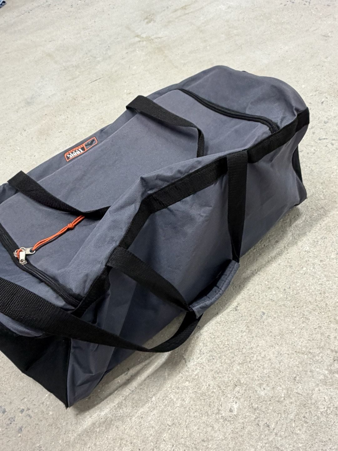 Trail Equipment Duffel Bag Gray Black Travel Gym Sports 6