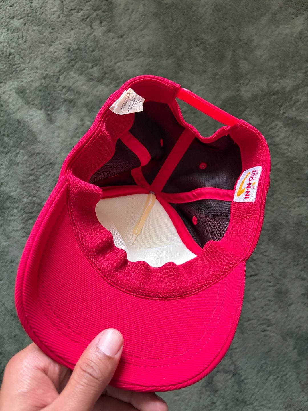 Vintage In-N-Out Burger Trucker Hat Snapback Red White One Size 6