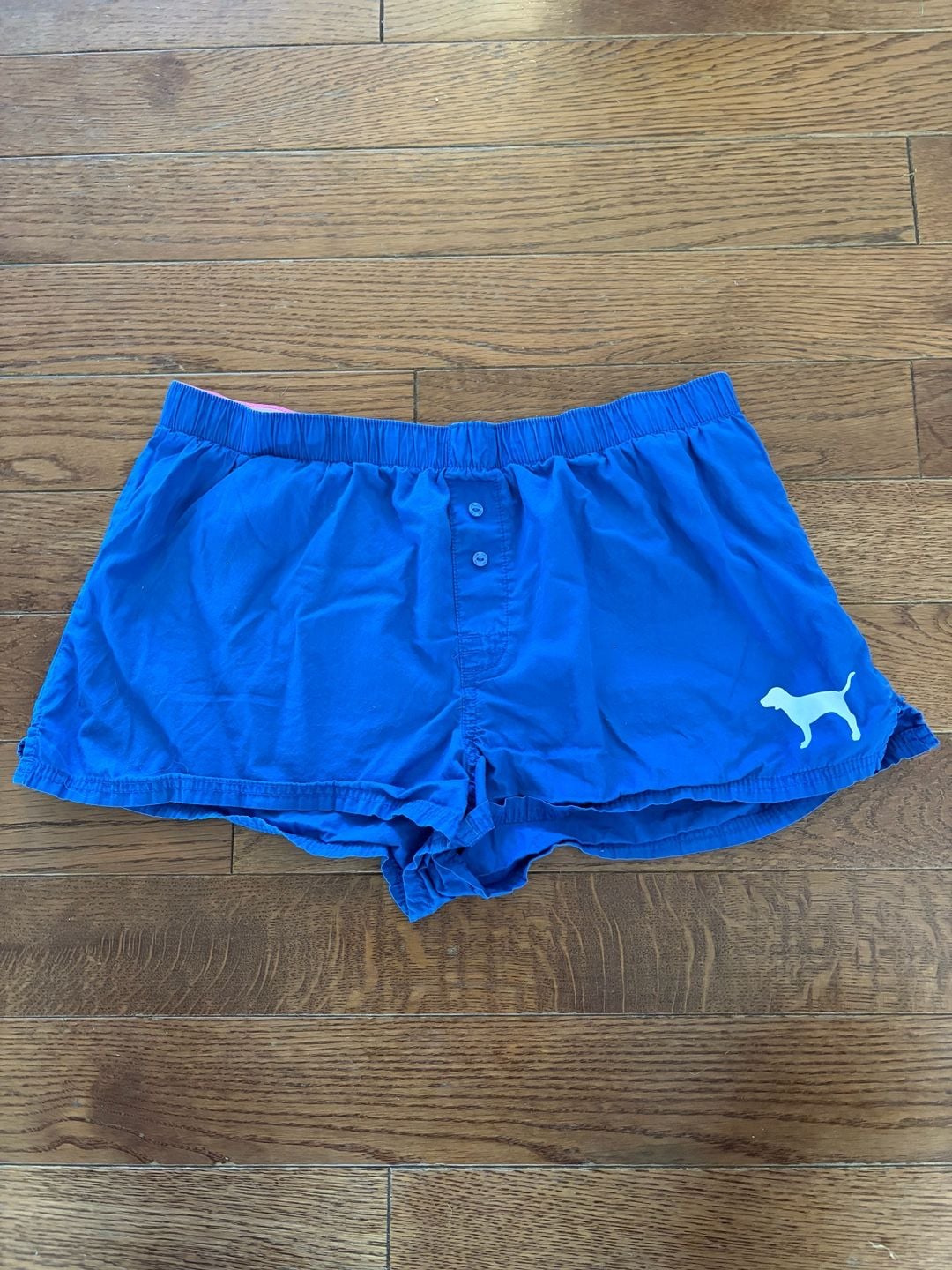Victoria's Secret PINK Blue Boxer Shorts Size XS TP XP 2