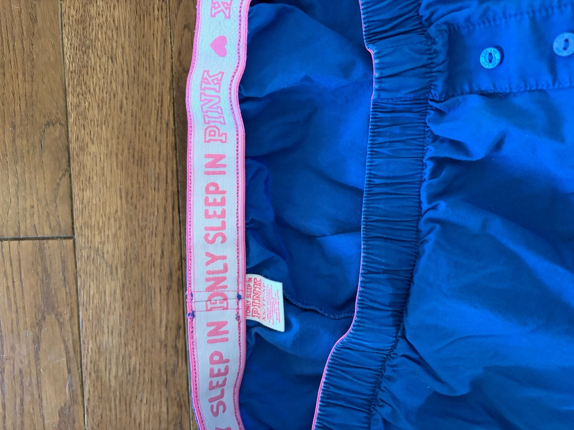 Victoria's Secret PINK Blue Boxer Shorts Size XS TP XP 6