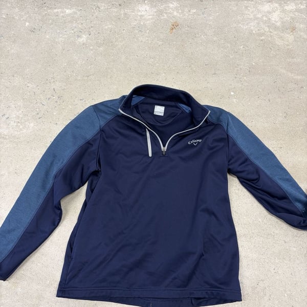 Callaway 1/4 Zip Pullover Blue Golf Jacket