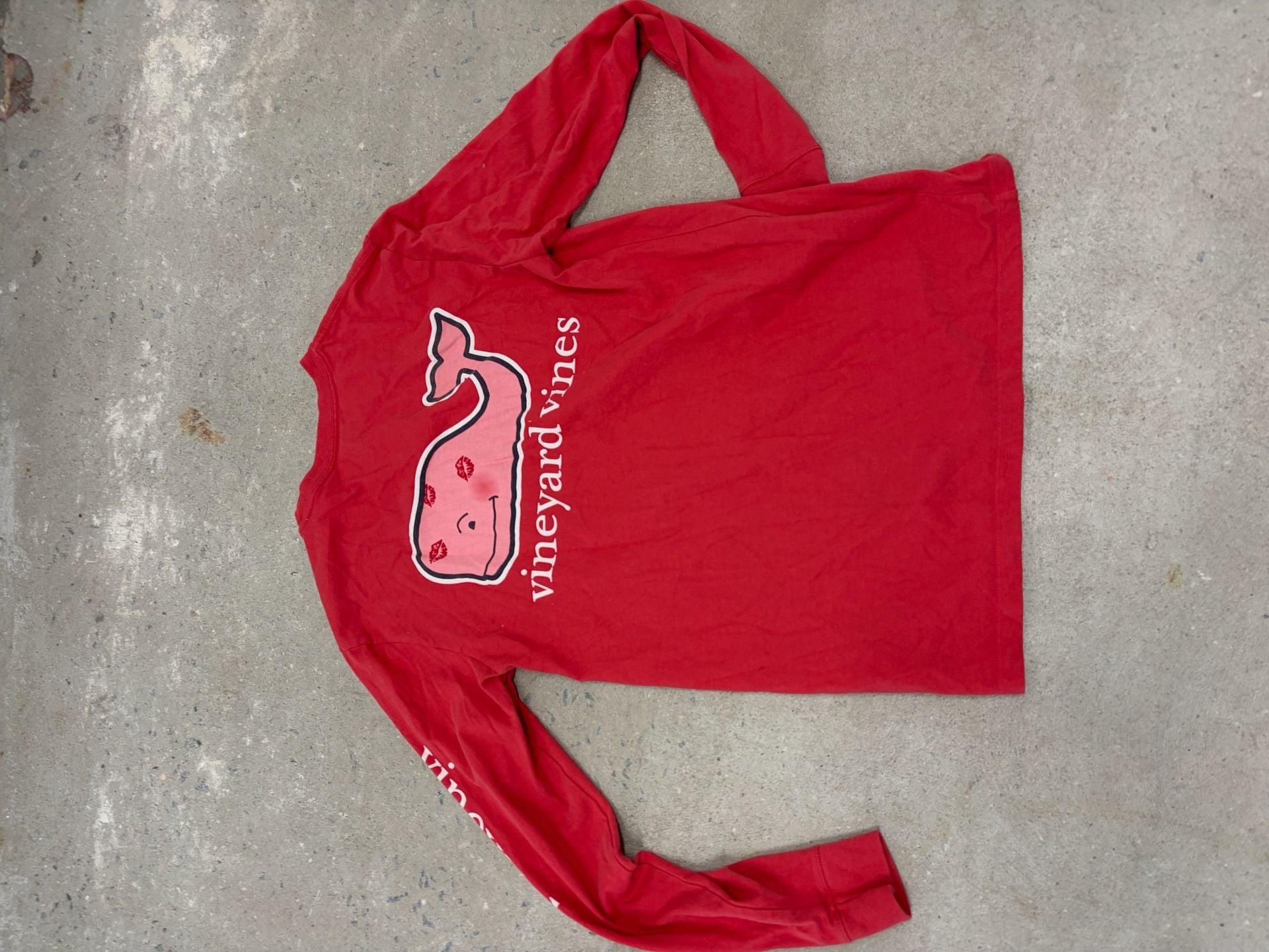 Vineyard Vines Long Sleeve Pocket T-Shirt Size XS Red Cotton 3