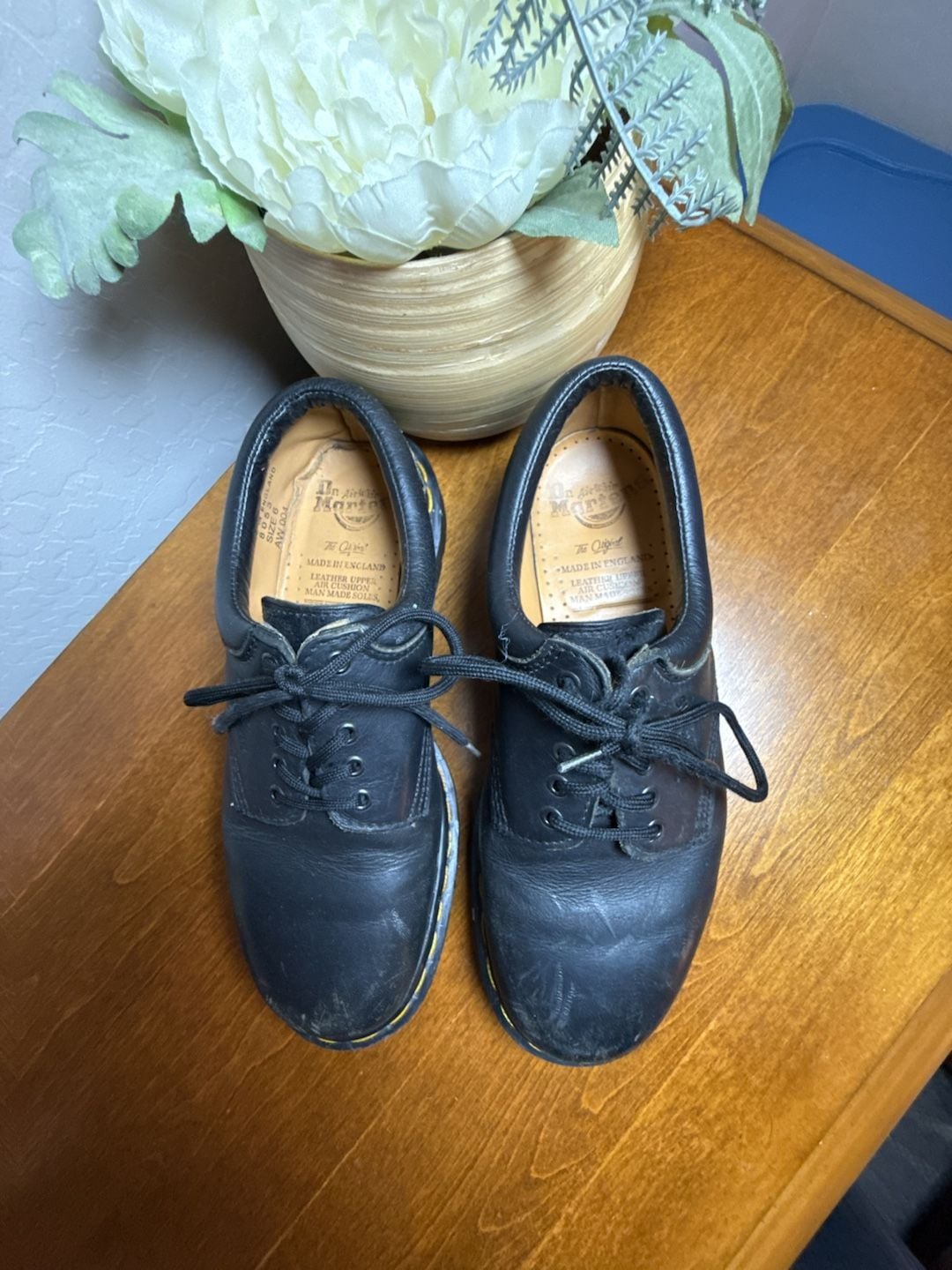 Dr. Martens 8053 Shoes Size 6 Men’s Black Leather 5-Eye Oxford 3