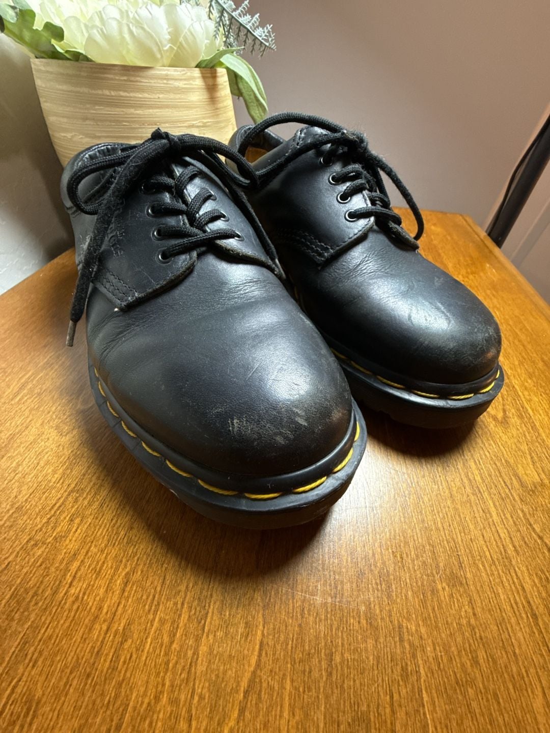 Dr. Martens 8053 Shoes Size 6 Men’s Black Leather 5-Eye Oxford 5