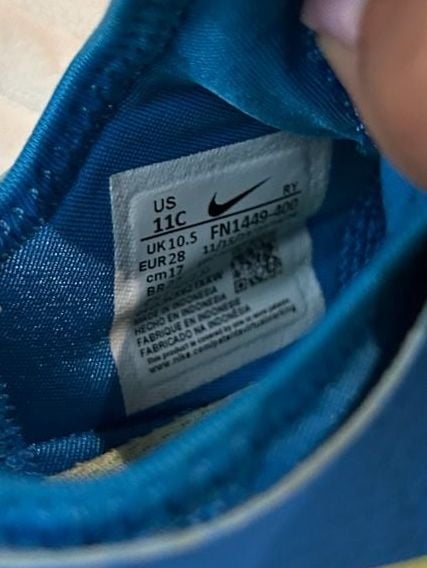 Boys or Girls Nike Flex Runner 3 Blue Slip-On Toddler Sneakers 10