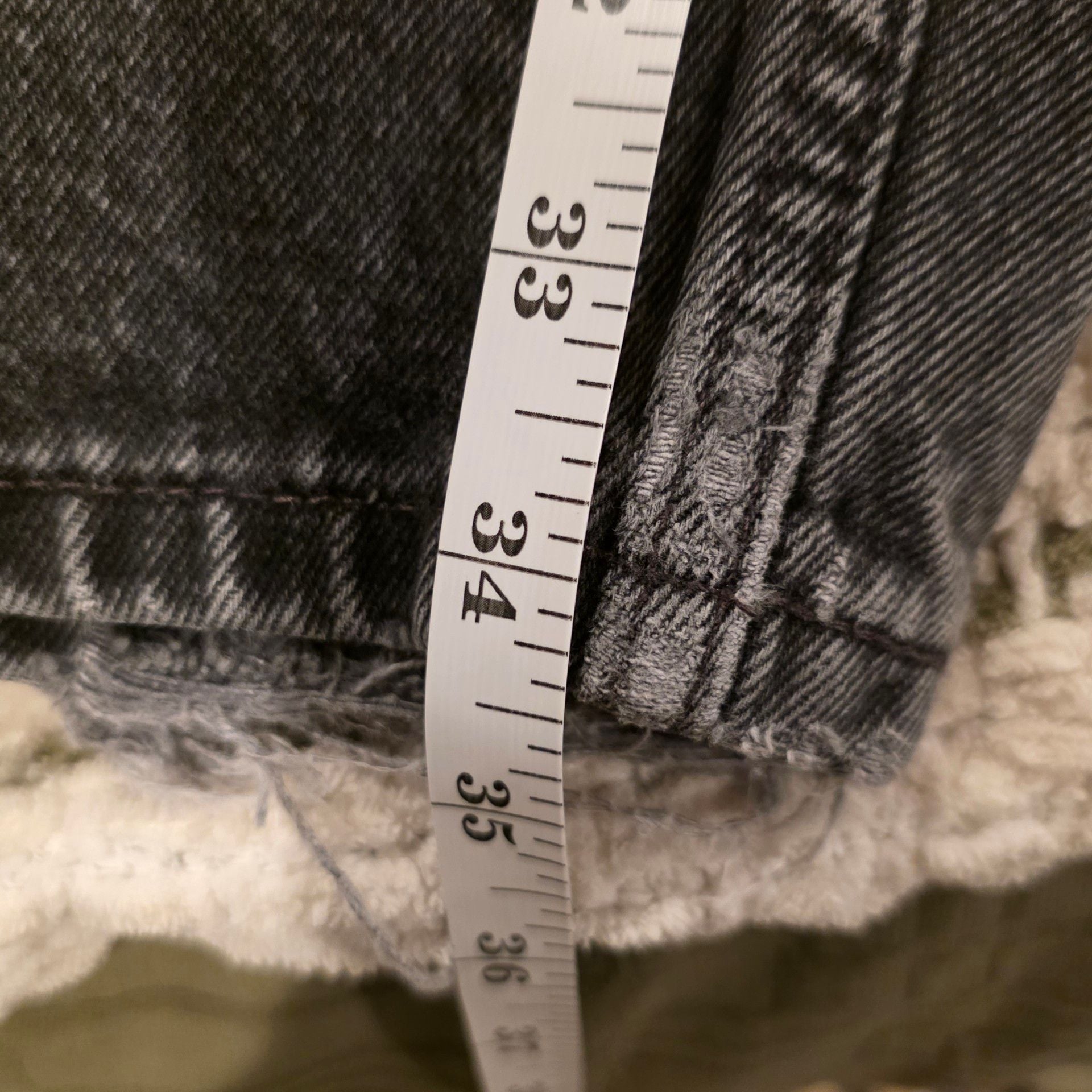 Levi's VINTAGE Levis Jeans Mens 34x36 Black 505 Regular Fit Straight Leg Y2K 8